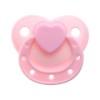 Pure color Love shape magnetic pacifier