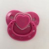 Pure color Love shape magnetic pacifier