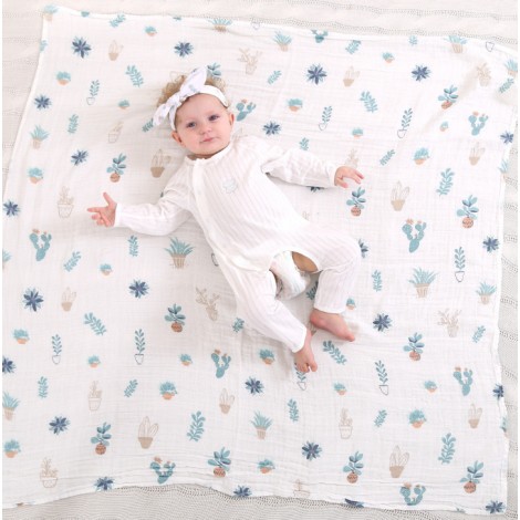 Adorable Baby Swaddle Blanket And Headband Set