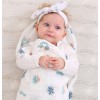 Adorable Baby Swaddle Blanket And Headband Set