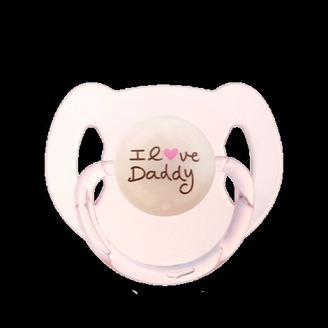 I LOVE U Transparent magnetic pacifier