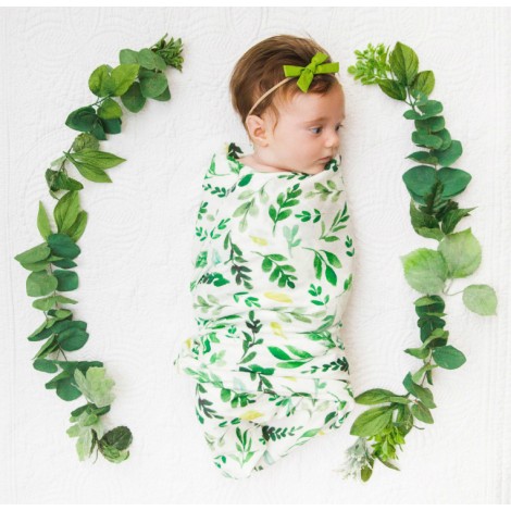 Adorable baby Swaddle Blanket And Headband Set