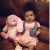 12'' Little Kisa Reborn Baby Doll Girl, Lifelike Soft Vinyl Doll, Children Gifts Toy