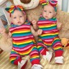 22'' Twin Sisters Little Veda and Sariah Reborn Baby Doll Girl,Quality Realistic Handmade Babies Dolls Toy