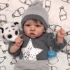 22'' Reborn Baby Doll Daniel，Realistic Soft Newborn Dolls，Best Birthday Set Toy
