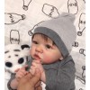 22'' Reborn Baby Doll Daniel，Realistic Soft Newborn Dolls，Best Birthday Set Toy