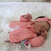 17'' Real Lifelike Halle Reborn Baby Doll Girl Toy with Coos and "Heartbeat"