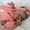 17'' Real Lifelike Halle Reborn Baby Doll Girl Toy with Coos and "Heartbeat"
