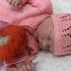 17'' Real Lifelike Halle Reborn Baby Doll Girl Toy with Coos and "Heartbeat"