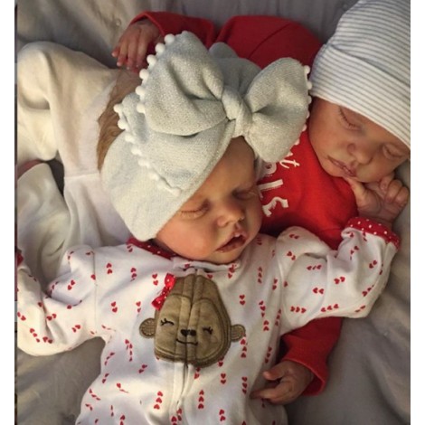 20" Twins Sister Jacqueline and Irma Reborn Baby Doll Girl