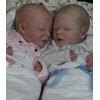 17.5 '' Real Lifelike Twins Sister Andre and Andrew Reborn Baby Doll Boy
