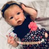 22'' Little Cute Budey Handmade Reborn Baby Doll Girl with Coos and "Heartbeat"