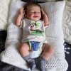 Realistic 20'' Little Lovely Owen   Reborn Baby Doll Boy - So Truly Lifelike Baby Toy with Coos and "Heartbeat"