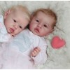 Truly Reborn doll Twins Sister 22" Kevina & Kaliyah , Best Gift Toy for Children 3+