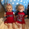 22'' Realistic Twins Sister Tameka and Klein Reborn Baby Toy Girls,Quality Realistic Handmade Babies Dolls