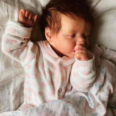12'' Eleonora Realistic Sleeping Baby Girl Doll