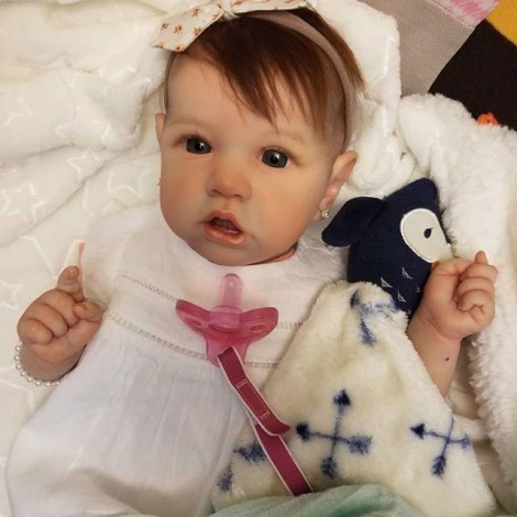 12'' Hajnal Realistic Sweet Reborn Baby Girl Doll
