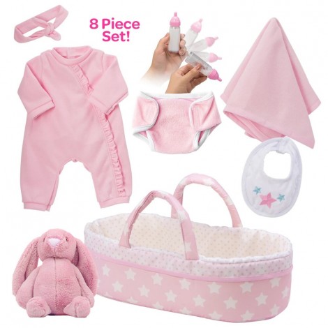 [It's a Girl!] Adoption Reborn Baby Essentials-8pcs Gift Set